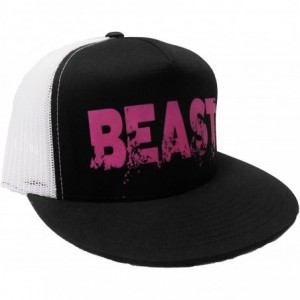 Baseball Caps Women's Beast Hat - Black/White - CB12OBQX5RI $55.04