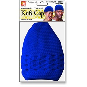 Skullies & Beanies Cotton Kufi Cap - (Royal Blue) - CQ12LX9SSX9 $16.96