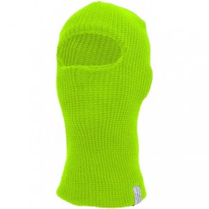 Balaclavas Face Ski Mask 1 Hole - Neon Green - CU18RY2OZXS $17.33
