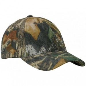 Baseball Caps Original Mossy Oak Break Up Hat Cap Flex Fit - CC118BLMATF $29.17
