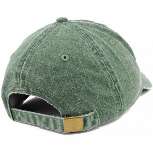 Baseball Caps Drone Pilot Aviation Wing Embroidered Cotton Adjustable Washed Cap - Dark Green - CH18KMDM3W5 $33.65