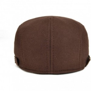 Newsboy Caps Men's Cotton Flat Ivy Gatsby Newsboy Driving Hat Cap - Brown - CR17YCSXZEO $22.98