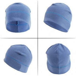 Skullies & Beanies Warm Beanie Hat Soft Skull Cap Stretchy Helmet Liners Unisex Various Styles - Blue - C018Y36OGGC $17.86