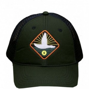 Baseball Caps Trucker Hat-Flying Duck - Dark Green - CV12O0HZDP5 $46.67