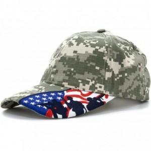 Baseball Caps Embroidered Marines Hat with USA Flag and Military Soldiers Silhouettes Adjustable Baseball Cap - Digital Camo ...