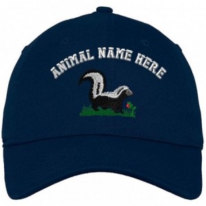 Baseball Caps Custom Low Profile Soft Hat Skunk A Embroidery Animal Name Cotton Dad Hat - Navy - C018OK3QTUK $37.00