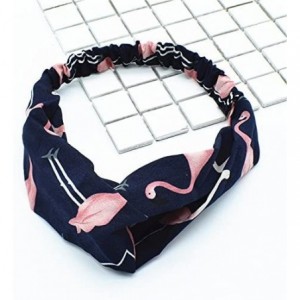 Headbands Headbands Flamingo Hairband Comfortable - Dark Blue - CA18GZCUZAL $21.52