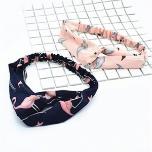 Headbands Headbands Flamingo Hairband Comfortable - Dark Blue - CA18GZCUZAL $21.52