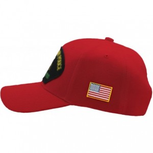 Baseball Caps US Army - Korean War Veteran Hat/Ballcap Adjustable One Size Fits Most - Red - CS18IC9KKOC $47.34