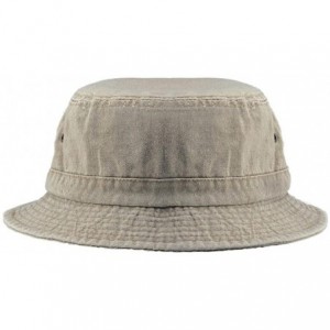 Bucket Hats Washed Hats- Royal Medium/Large - Pink - CK11R4KG44H $43.58