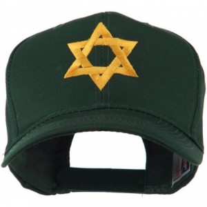 Baseball Caps Jewish Star of David Embroidered Cap - Green - CM11I67H09Z $41.98