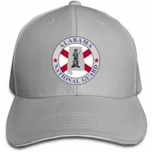 Baseball Caps Alabama National Guard Adjustable Hat Baseball Cap Sandwich Cap - Gray - CG18TYTT3TG $38.95