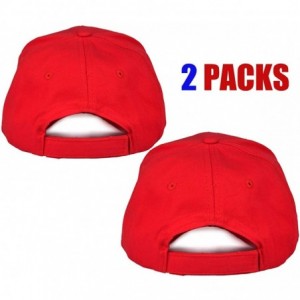 Baseball Caps Donald Trump 2020 Hat Keep America Great Embroidered MAGA USA Adjustable Baseball Cap - B-3-2 Packs-red&red - C...