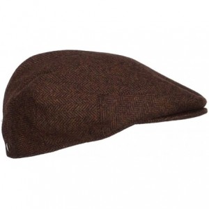 Newsboy Caps Men's Adjustable Wool Blend Ivy Cap - Brown - C712LJZ028V $59.51