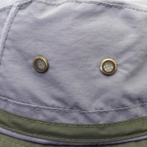 Bucket Hats Outdoor Sun Hats with Wind Lanyard Bucket Hat Fishing Cap Boonie for Men/Women/Kids - Grey Green - CS17AAAG4TA $2...