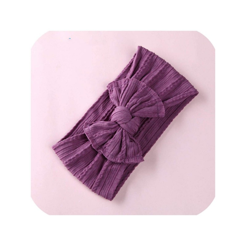 Headbands Headbands Turban Baby Accessories colors - Purple - C218SAGMZYD $44.85