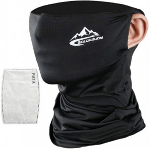 Balaclavas Neck Gaiter Scarf Sun UV Protection Balaclava Breathable Face Mask Outdoor Activity Head Wrap - Black 2 - CC198S76...