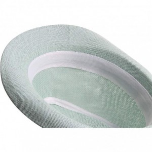 Fedoras Fedora Hats for Men & Women Tribly Short Brim Summer Paper - 07 - Mint - C718W3W0ICY $26.19