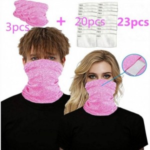Balaclavas 3 OR 2Pack Neck Gaiter Breathable Face Cover Bandanas Balaclava Infinity Scarf for Women Men - Pink - CU198846MWU ...