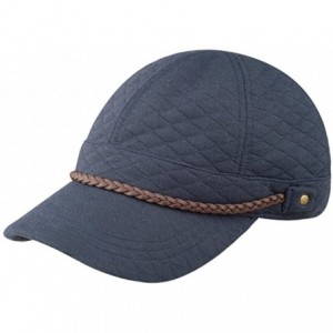Baseball Caps Diamond Pattern Quilted Cotton Cap - Navy - CP11LMNXH01 $21.19