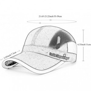 Baseball Caps Unisex Summer Running Cap Quick Dry Mesh Outdoor Sun Hat Stripes Lightweight Breathable Soft Sports Cap - CZ18D...
