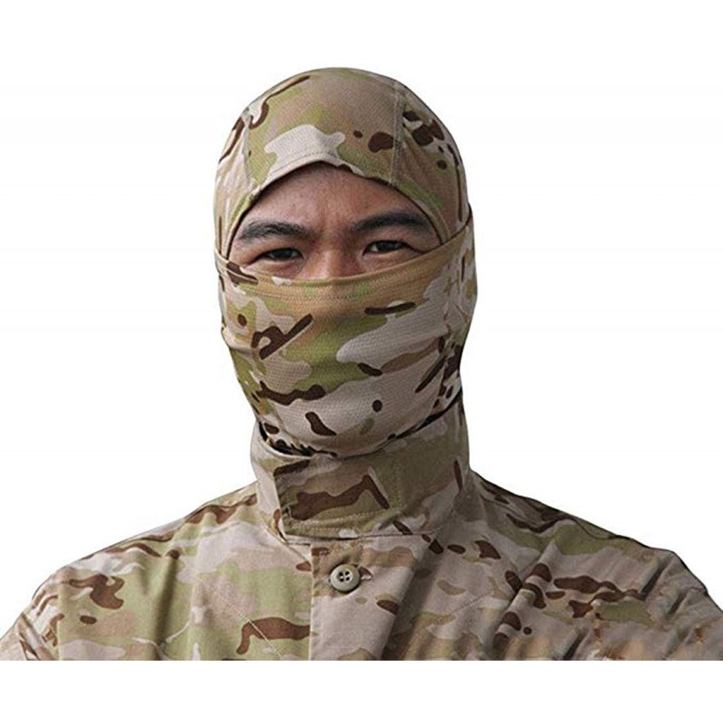 Tactical Full Face Mask Hood Balaclava Headgear Caps Camouflage Hunting ...