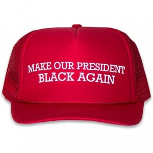 Baseball Caps Anti-Trump - Make Our President Black Again - Funny Red Trucker Hat - CU1888ULN78 $31.11
