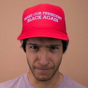 Baseball Caps Anti-Trump - Make Our President Black Again - Funny Red Trucker Hat - CU1888ULN78 $26.77