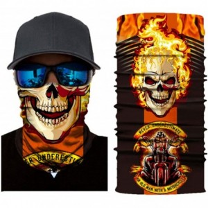 Balaclavas Men's Cool Skull Scarf Bone Pattern Printed Face Mask for Anti Dust Street Youth Hip-Hop Hecorative Bandanas - CB1...