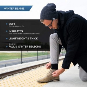 Skullies & Beanies Winter Beanies - Warm Knit Men's and Women's Snow Hats/Caps - Unisex Pack/Set of 2 - CH18GI98670 $19.84