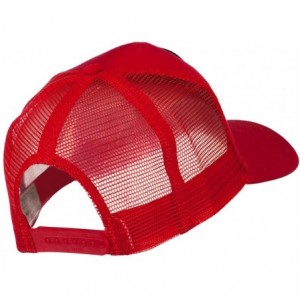 Baseball Caps New York State Police Patched Mesh Back Cap - Red - CI11ND58E4Z $41.33