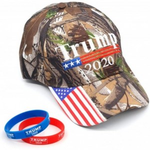 Baseball Caps Donald Trump Hat and Bracelet for America 2020 Election Campaign Embroidery Cap for Men and Women (Camo 2020-B)...