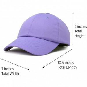 Baseball Caps Womens Cap Adjustable Hat 100% Cotton Black White Gold Lavender Blue Pink Lime Green Hot Pink - Lavender - CM11...