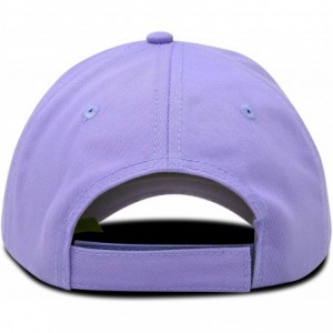 Baseball Caps Womens Cap Adjustable Hat 100% Cotton Black White Gold Lavender Blue Pink Lime Green Hot Pink - Lavender - CM11...
