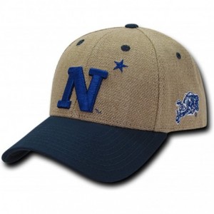 Baseball Caps United States Naval Academy USNA Midshipmen Structured Jute Baseball Ball Cap Hat - CO18DL9A9M0 $43.08