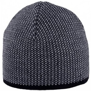 Skullies & Beanies Men's Oversized Stretch Wool Knitted Winter Beanie Hat - Charcoal - CB11K41AQ19 $35.34