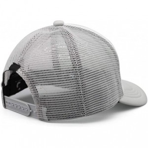 Baseball Caps Unisex Man's Baseball Cap Adjustable Mesh Caps Trucker Dad Hats Snapback Hat - Grey - CT18A2Z6CYL $32.88