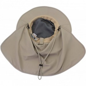 Sun Hats Mens Sun Hat with Neck Flap Quick Dry UV Protection Caps Fishing Hat - B-gray Brim - CV12IG8DV4V $27.91