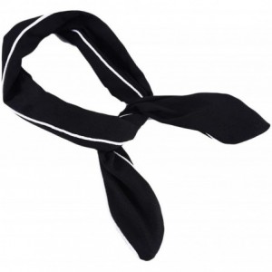 Headbands Twist Bow Wired Headbands Scarf Wrap Hair Accessory Hairband-Black - black - C018QU06SIW $15.88
