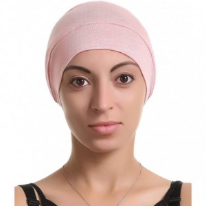 Skullies & Beanies Satin Silk Lined Sleep Cap Beanie Slap Hat - Gifts for Women - Pink - CJ18KGY59QM $27.06