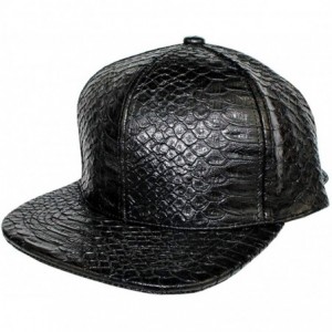 Baseball Caps Xtra Snakeskin Snapback Streetwear Adjustable - Black - CQ18U76C7E3 $19.30
