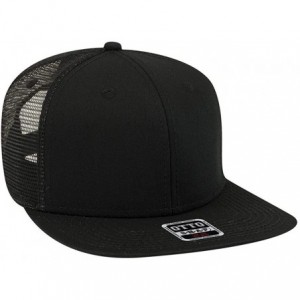 Baseball Caps SNAP Hawaiian Pattern Square Flat Visor 6 Panel Pro Style Snapback Hat - Black - CR12OBIKA3O $22.31
