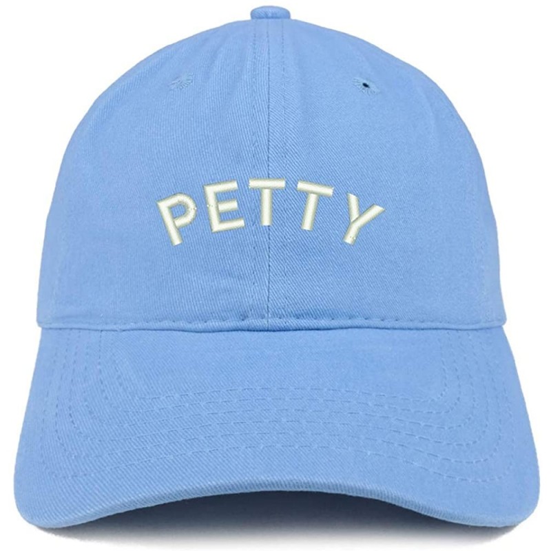 Baseball Caps Petty Embroidered Soft Crown 100% Brushed Cotton Cap - Carolina Blue - CU18SSEMZ2C $32.89