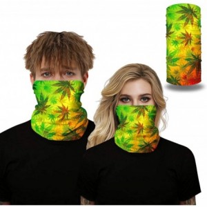 Balaclavas Seamless Face Mask Neck Gaiter Protection Windproof Face Mask Scarf - Leaves38 - CC197SKQMXA $22.40