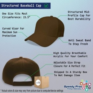 Baseball Caps Custom Baseball Cap Crab Style C Embroidery Acrylic Dad Hats for Men & Women - Brown - CH18SE2S4KW $30.61