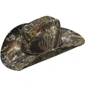 Cowboy Hats Mossy Oak Men's Camouflage Cowboy Hat Camouflage 7 1/4 - C511IGAEZOT $109.84