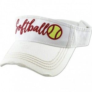 Visors Womens Baseball Cap Sun Visor High Ponytail Bun Adjustable Vintage Distressed Athletic Hat - CR1953CRA68 $37.78