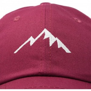 Baseball Caps Outdoor Cap Mountain Dad Hat Hiking Trek Wilderness Ballcap - Maroon - C818SMNQEAS $23.41