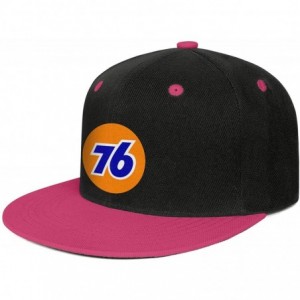 Baseball Caps Men/Women Print One Size Oil Logo Gas Station Plain Hat Flat Brim Baseball Cap - Rose Red-9 - CO18WKEKE0E $34.14