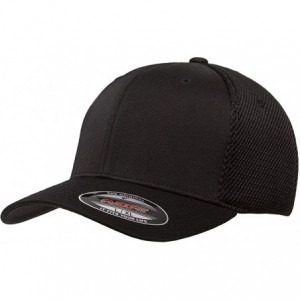 Baseball Caps Flexfit Ultrafibre & Airmesh 6533 with NoSweat Hat Liner - Black - CD18O86A4T4 $28.63